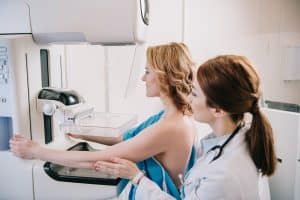 preparing for mammogram